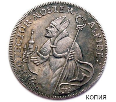  Монета талер 1719 «Монах» Италия (копия), фото 1 